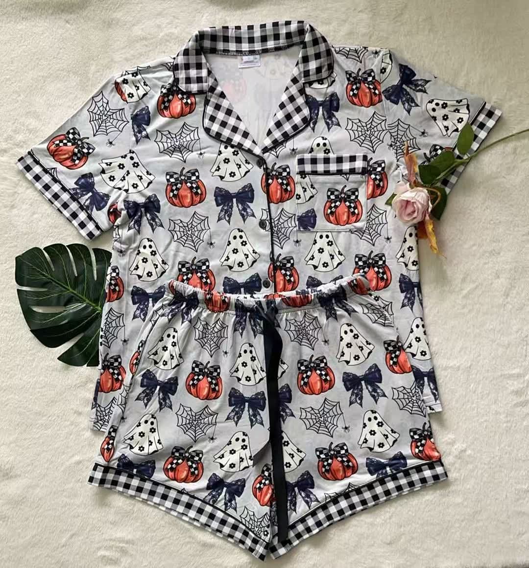 Cute Pumpkin & Ghost Shirley Short PJ Preorder *free gift with purchase*