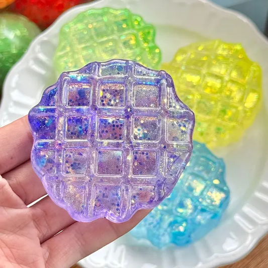 Glitter Waffle Squishy