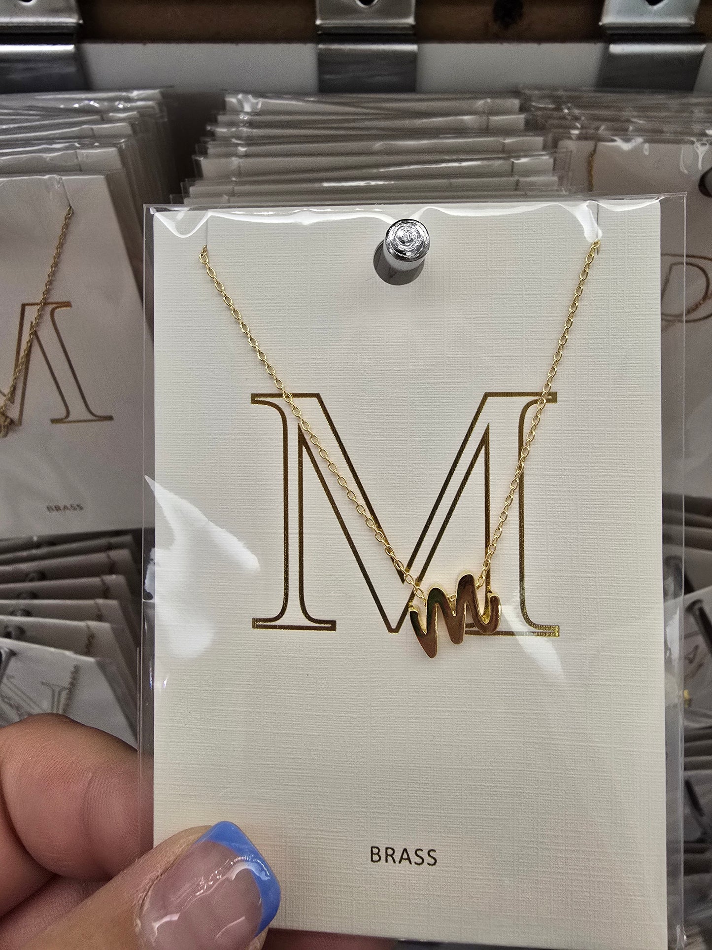 Lowercase Cursive Initial Necklace