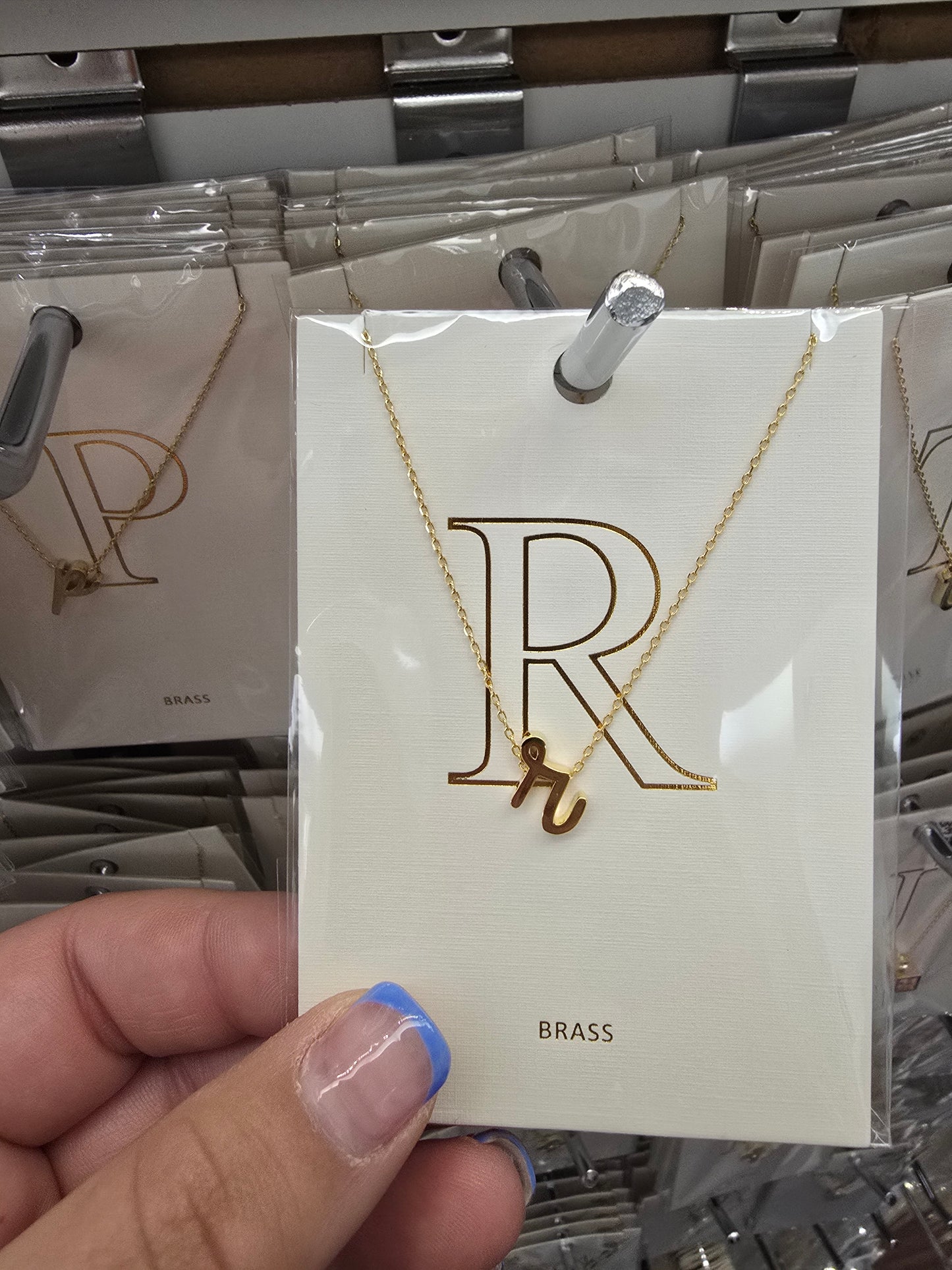 Lowercase Cursive Initial Necklace