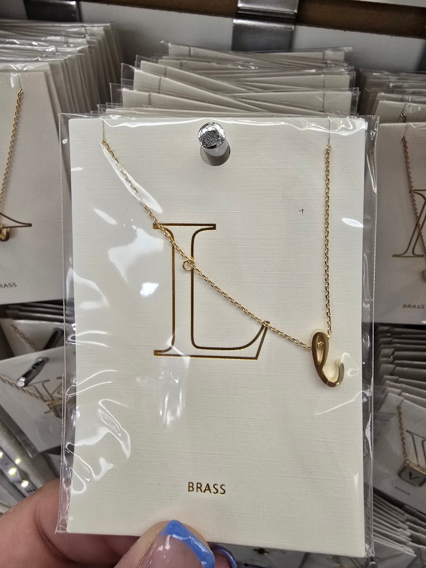 Lowercase Cursive Initial Necklace