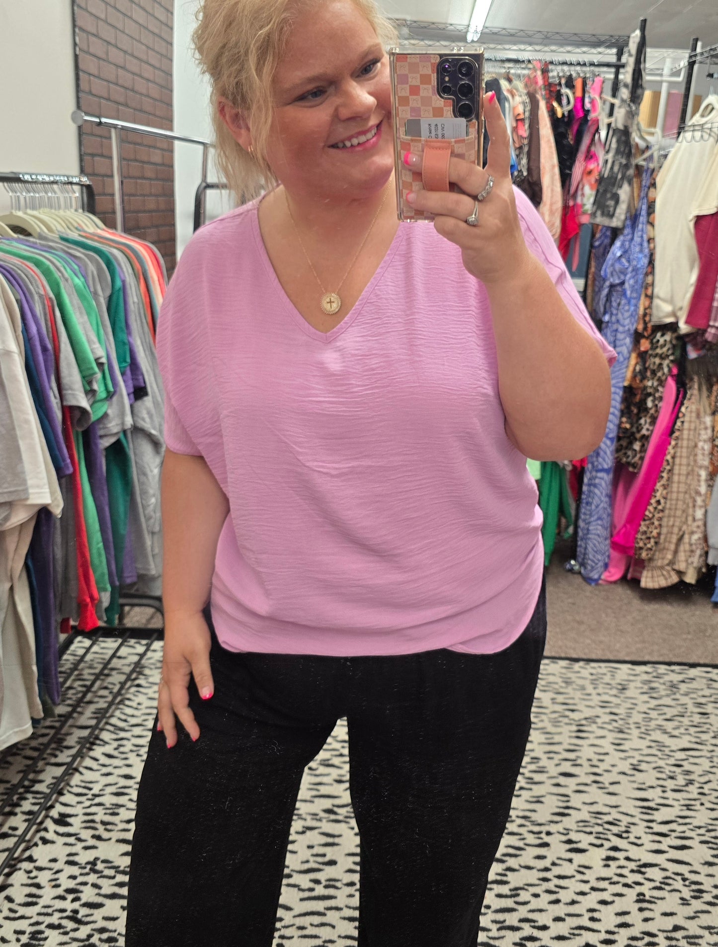 Pink Airflow Blouse