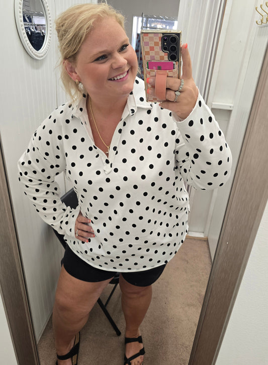 Polka Dot Pullover