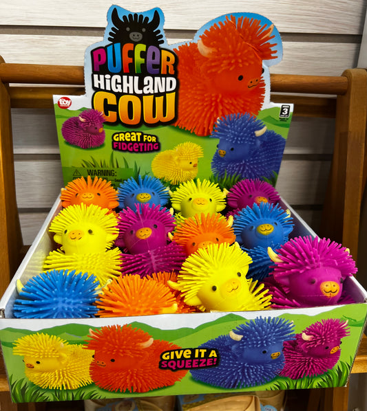 Puffer Highland Cow Fidget