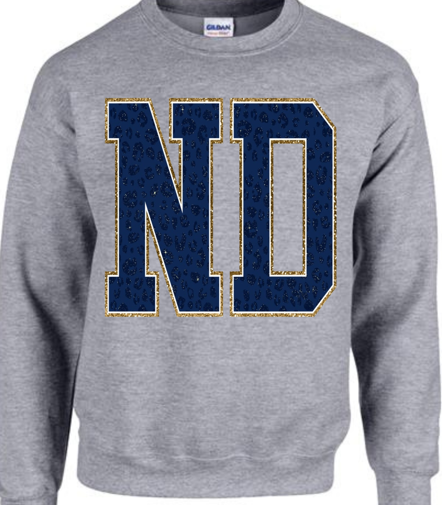 Faux Glitter ND Print Tshirt/Sweatshirt