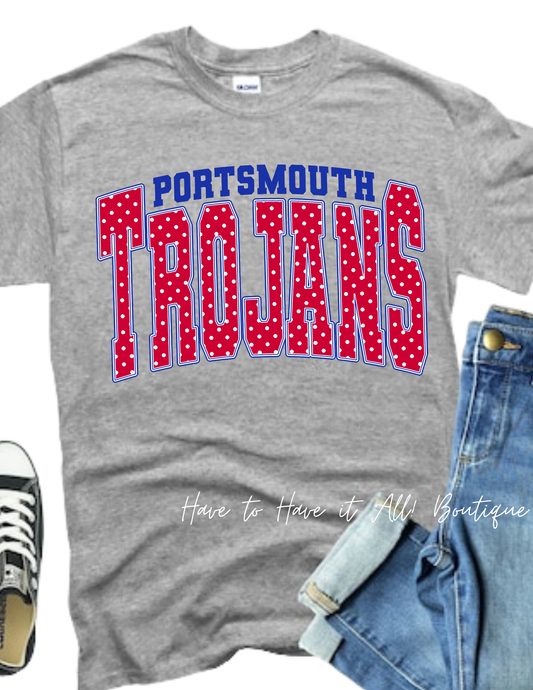 Polka Dot Trojans Tshirt/Sweatshirt