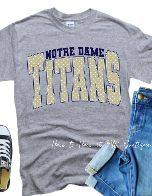 Polka Dot Titans Tshirt/Sweatshirt