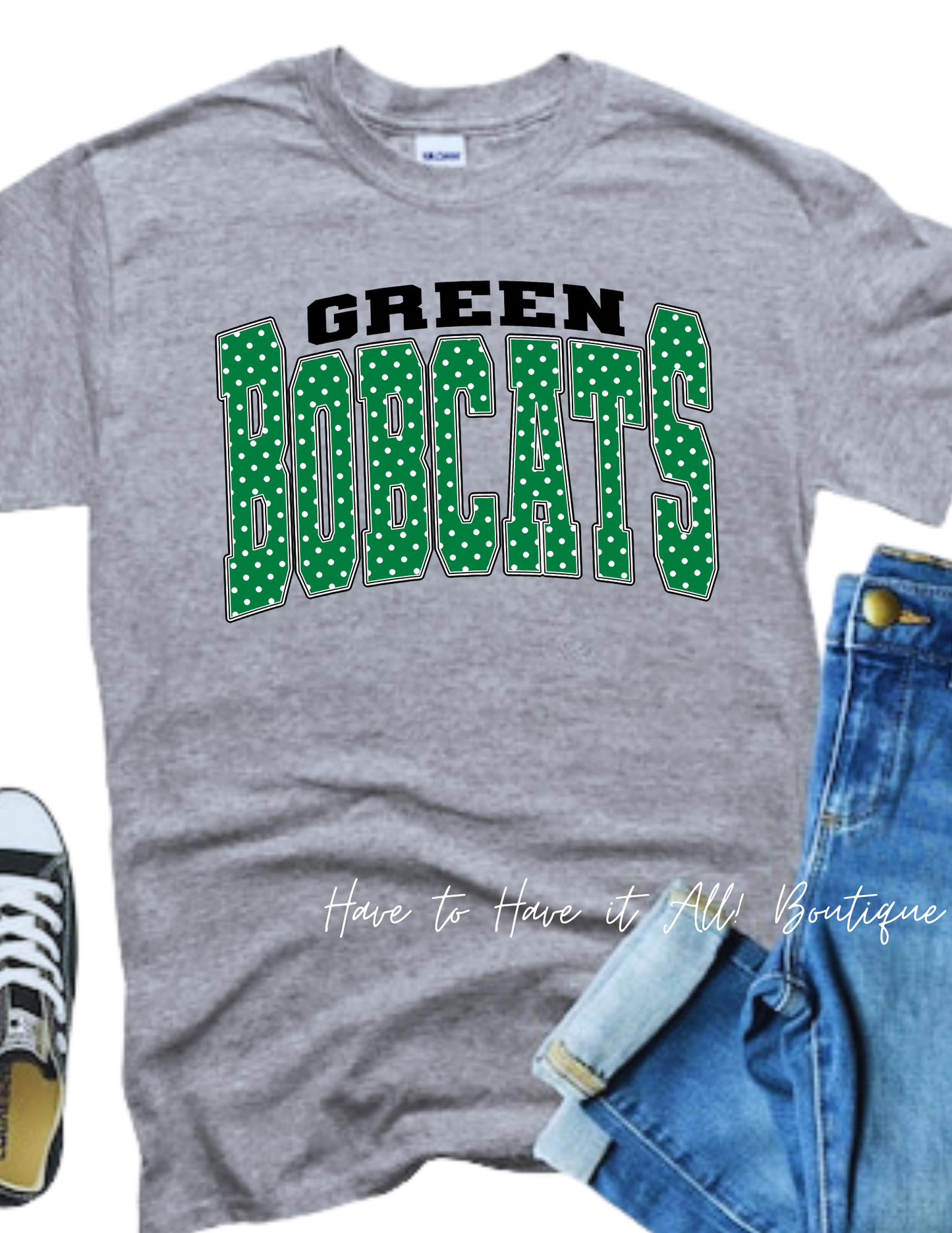 Polka Dot Bobcats Tshirt/Sweatshirt