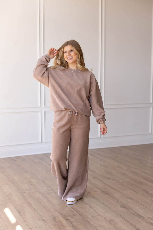 Toffee Corded Crew or Pants