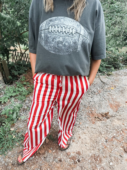 Red & White Striped Pants
