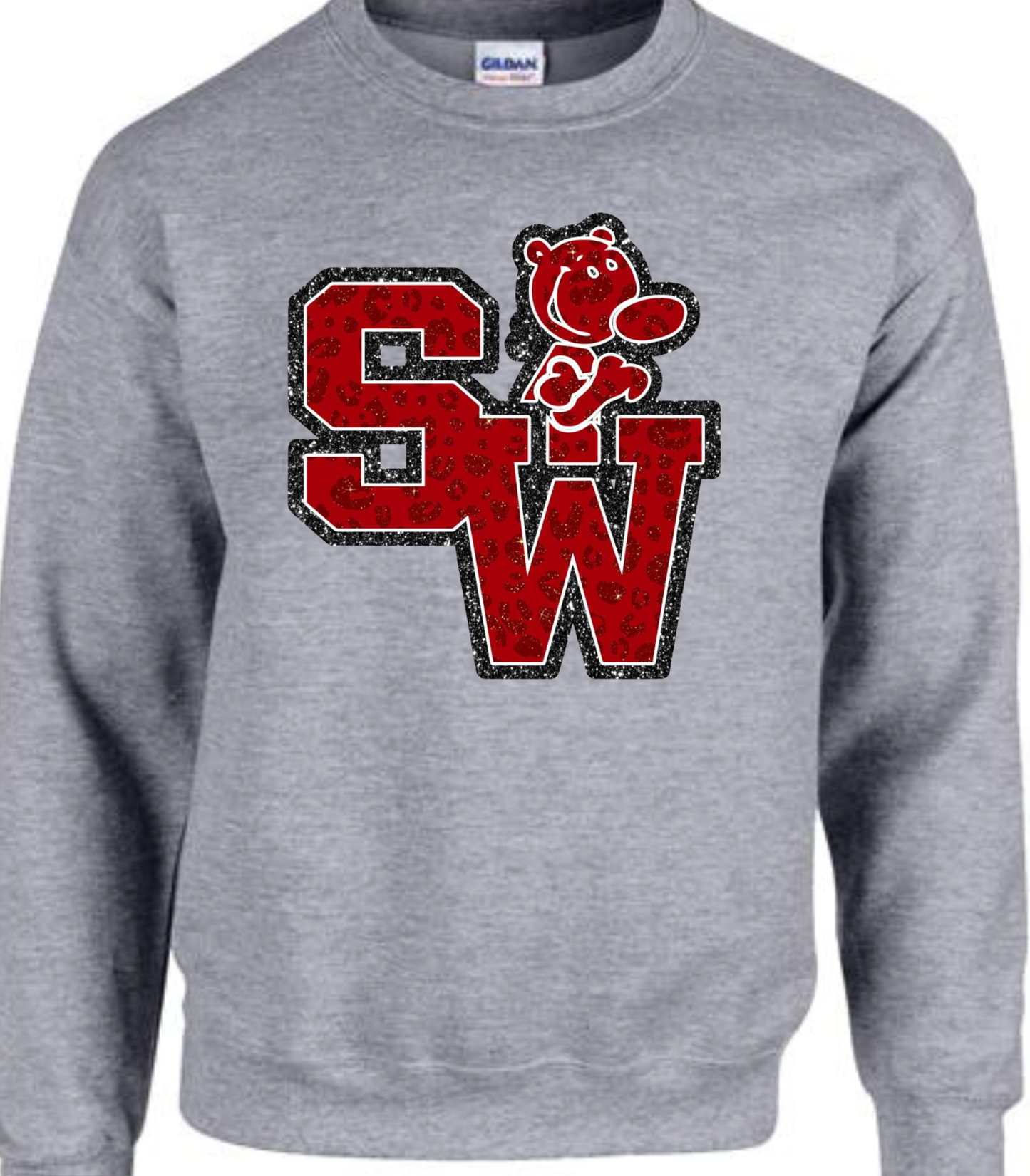 Faux Glitter SW Print Tshirt/Sweatshirt