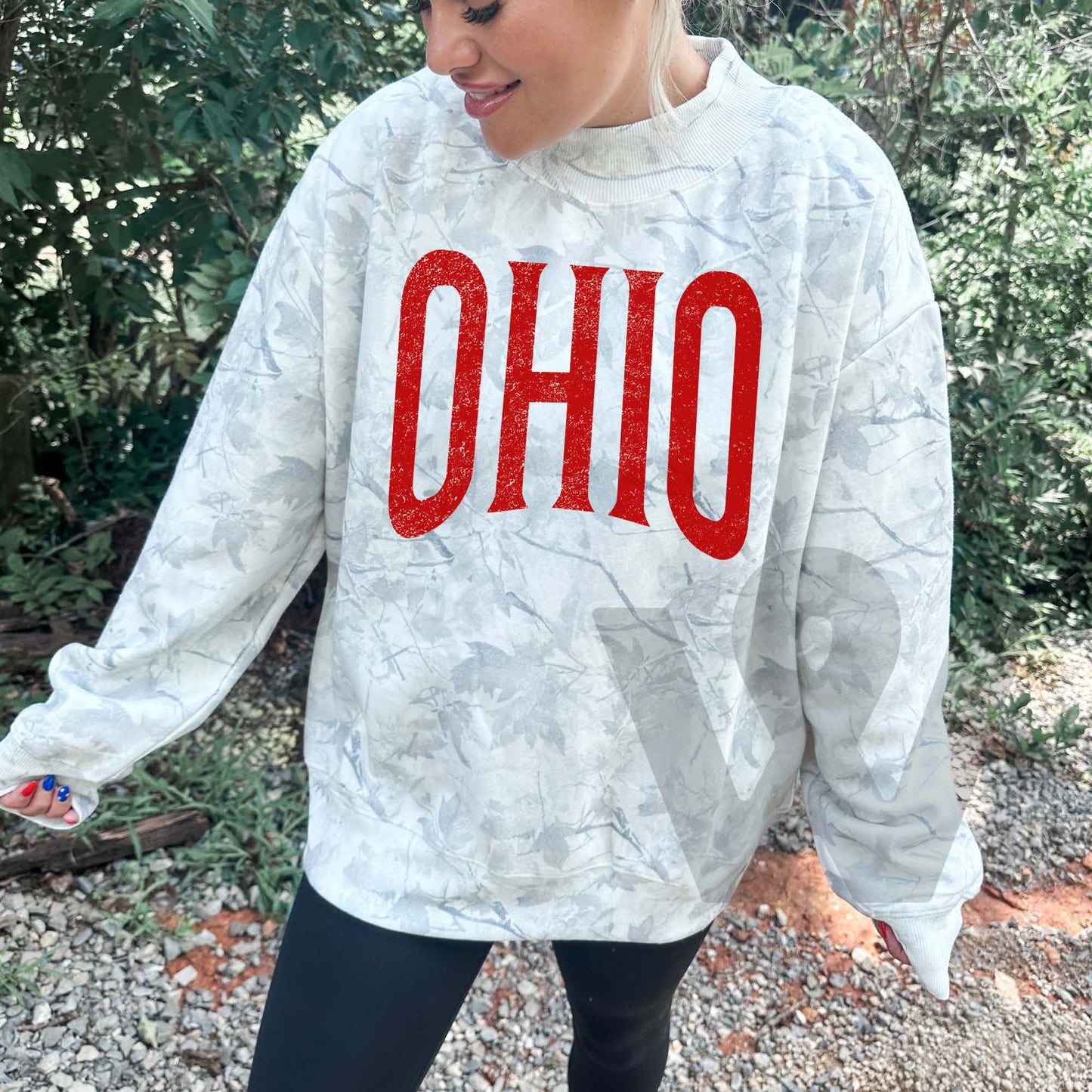Ohio Camo Mock Neck