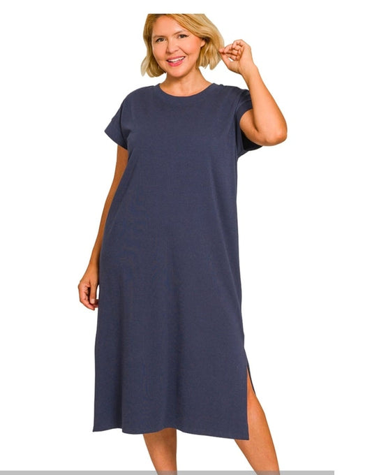 Navy T-Shirt Dress