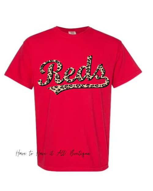 Leopard Reds Tshirt/Sweatshirt