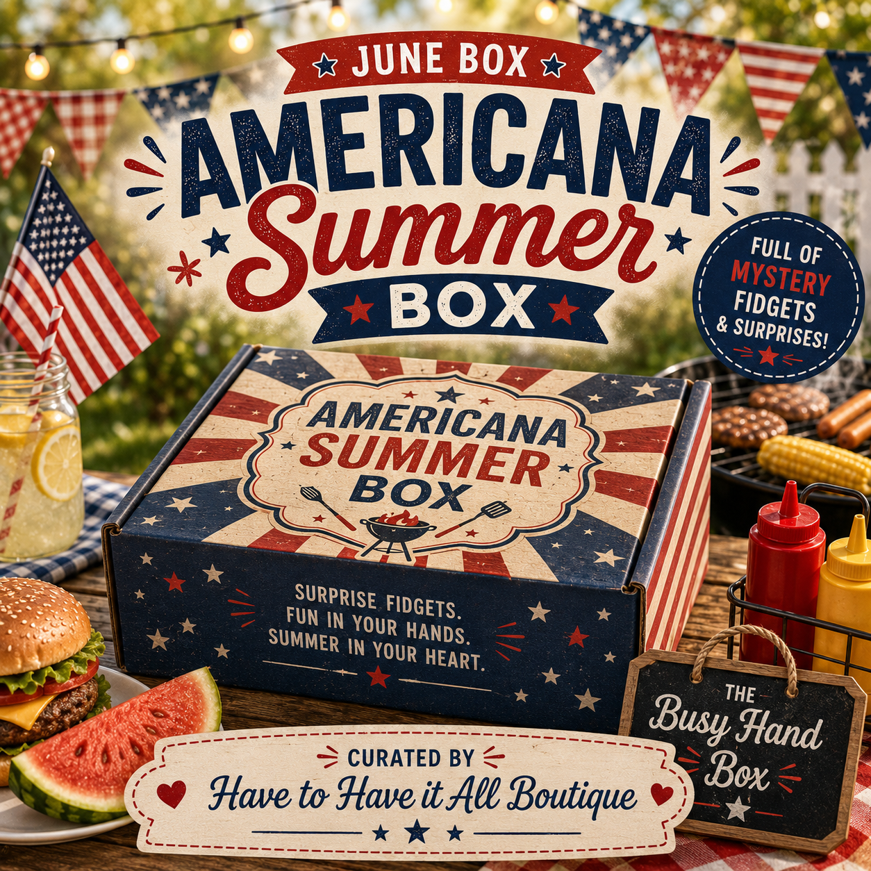 June Busy Hand Box