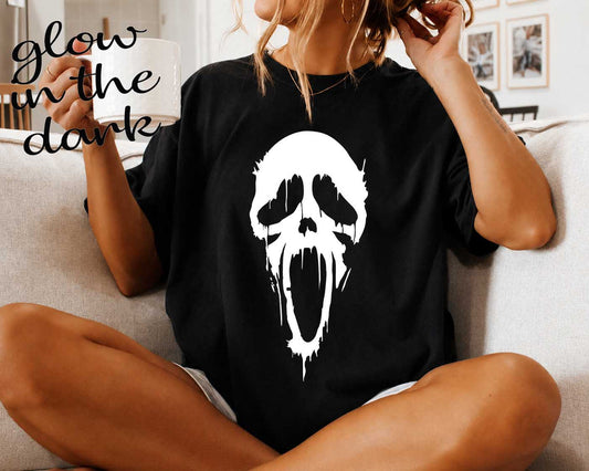 Glow in Dark Ghost Face Tshirt/Sweatshirt Preorder