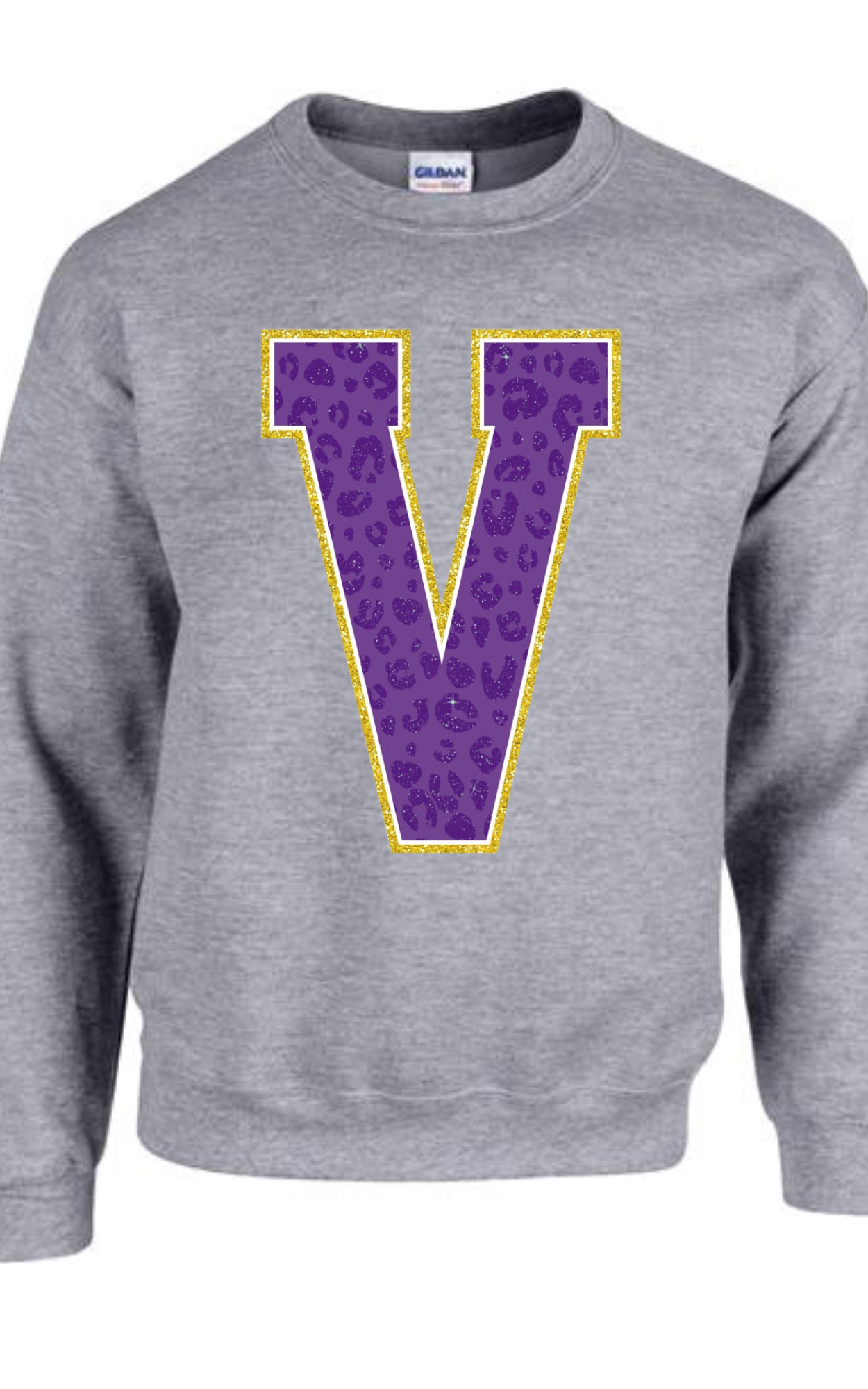 Faux Glitter V Print Tshirt/Sweatshirt