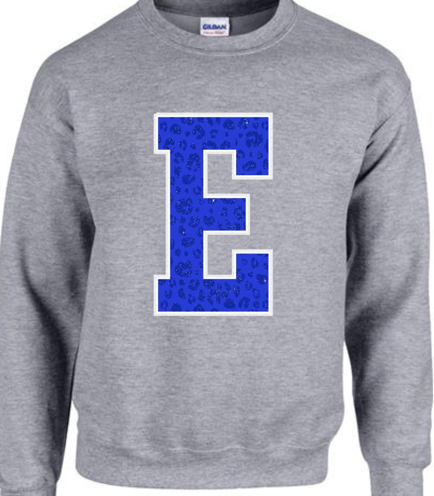 Faux Glitter E Print Tshirt/Sweatshirt